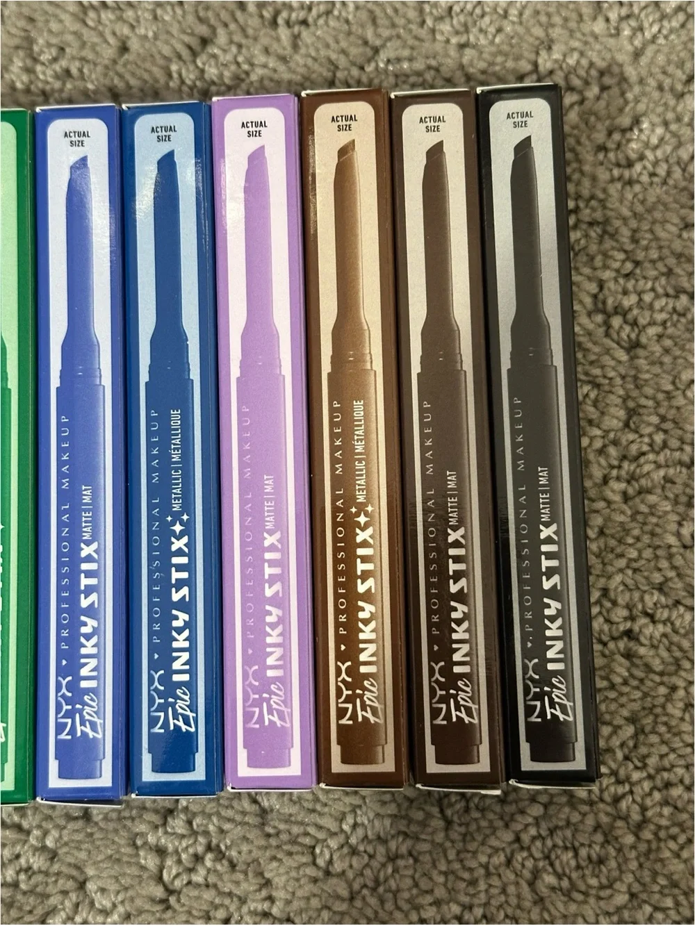 BRAND NEW NYX Epic Inky Stix Cream Gel Eyeliner Waterproof Bundle of 8 Shades